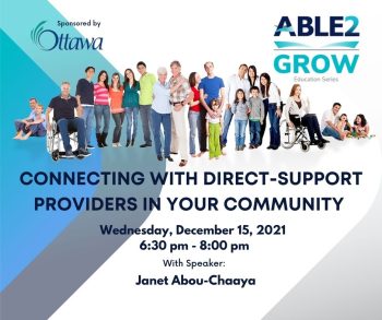 Connecting with Direct-Support Providers in your Community – Grow Education Series