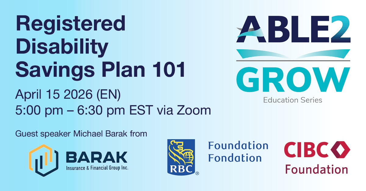 GROW: Registered Disability Savings Plan 101